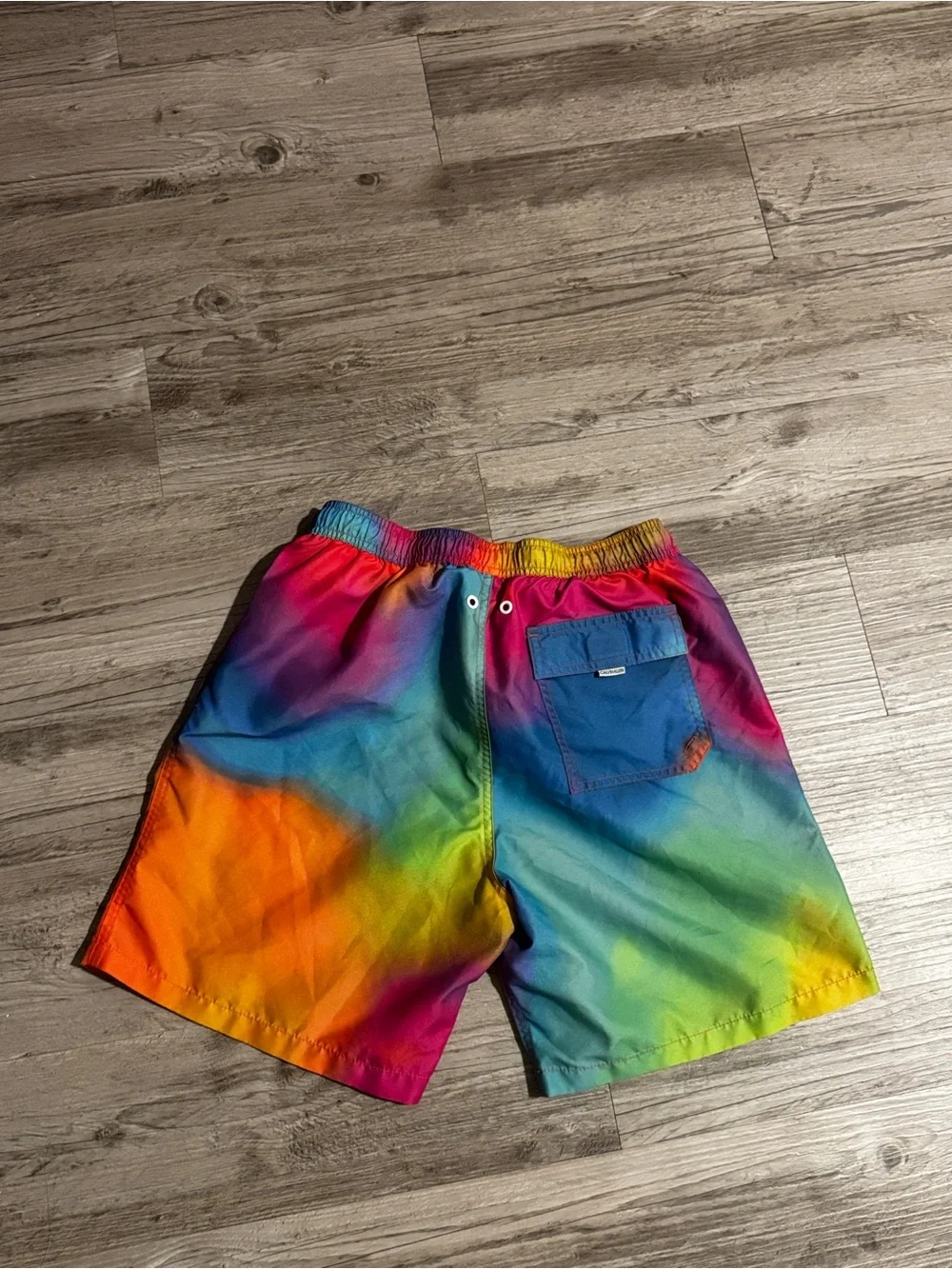 Calvin Klein Rainbow Tie-Dye Multicolor Swim Shorts